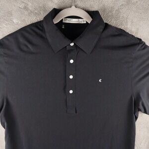 Criquet Slim Fit Top Shelf Players Polo Mens Sz XL Black Performance Golf